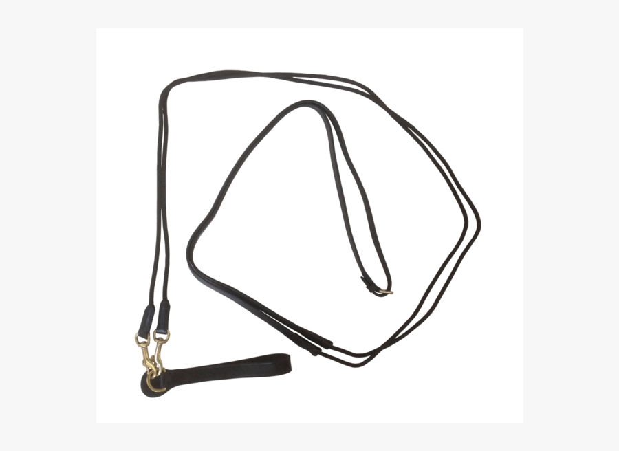 Equiport Rope And Leather Draw Reins With Brass Clip - Sketch, Transparent Clipart
