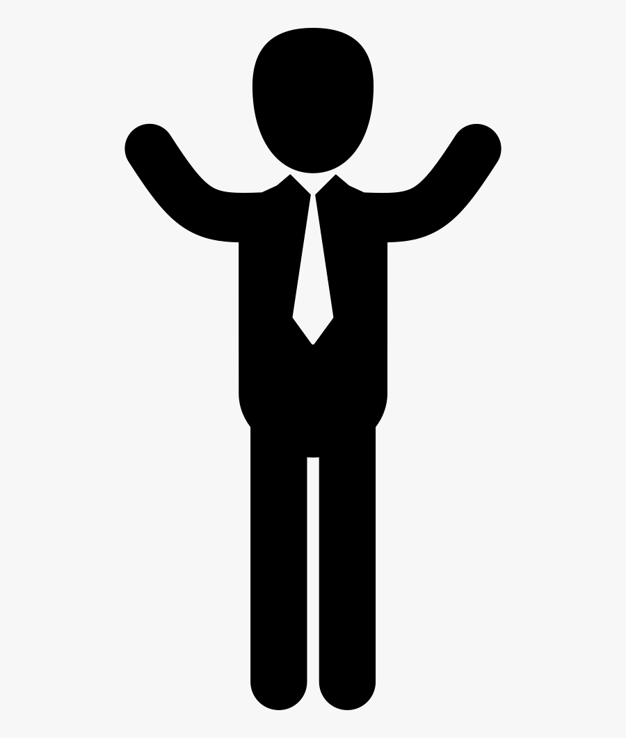 Clip Art Businessman With Svg Png - Outstretched Arms Png, Transparent Clipart