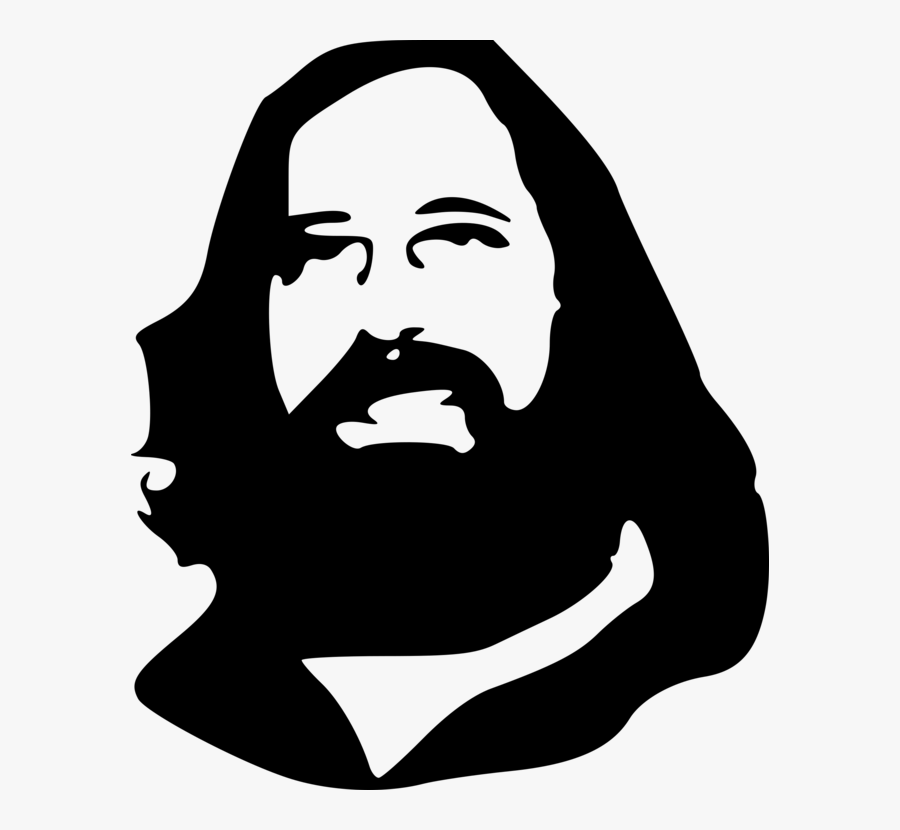 Human Behavior,head,silhouette - Richard Stallman Png, Transparent Clipart