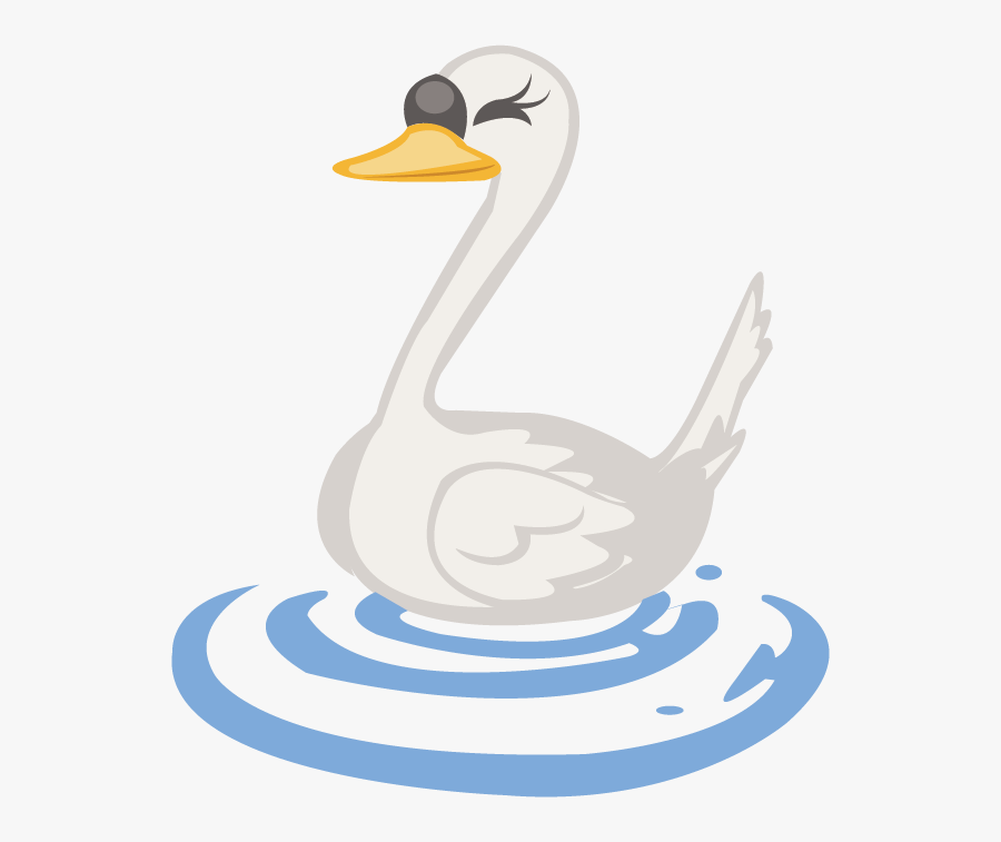 Swan Cartoon Png, Transparent Clipart