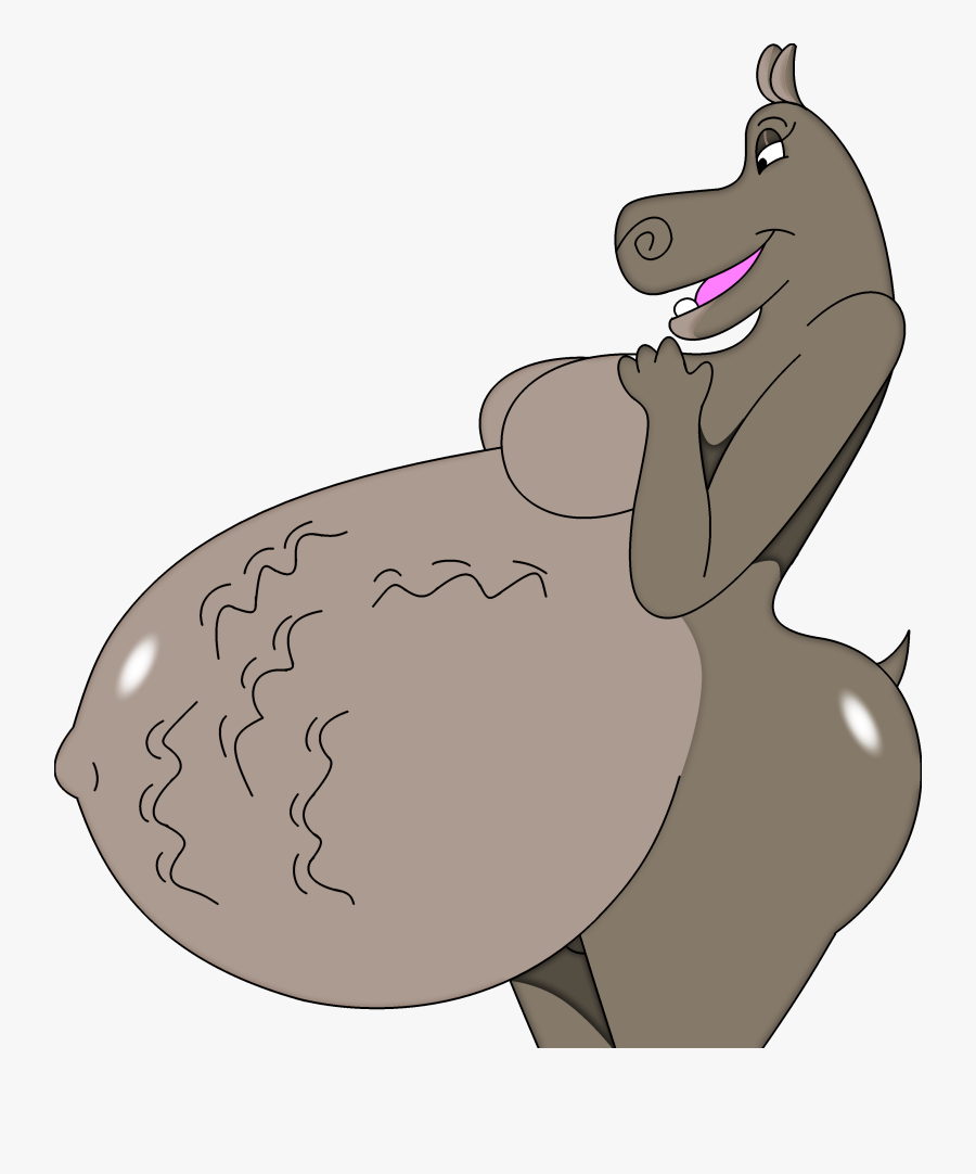 Hippo Clipart Gloria - Pregnant Gloria The Hippo, Transparent Clipart