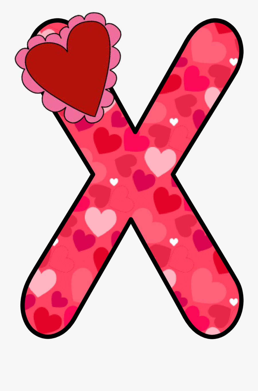 Abecedario De Corazones, Transparent Clipart