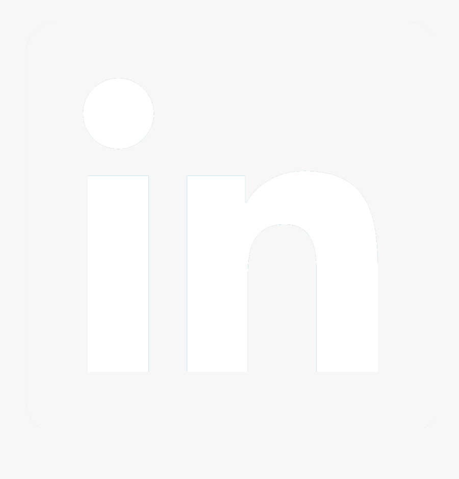 Linkedin Icon White Png, Transparent Clipart