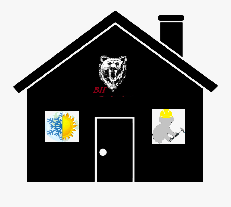 Bear Industries 2, Inc - Black House No Background, Transparent Clipart