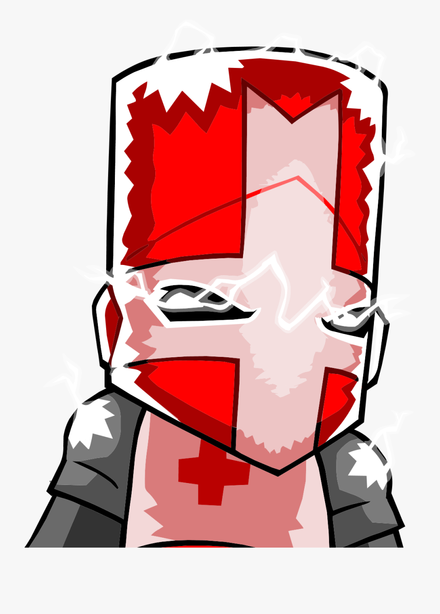 Transparent Red Lightning Bolt Clipart - Castle Crashers Red Knight, Transparent Clipart