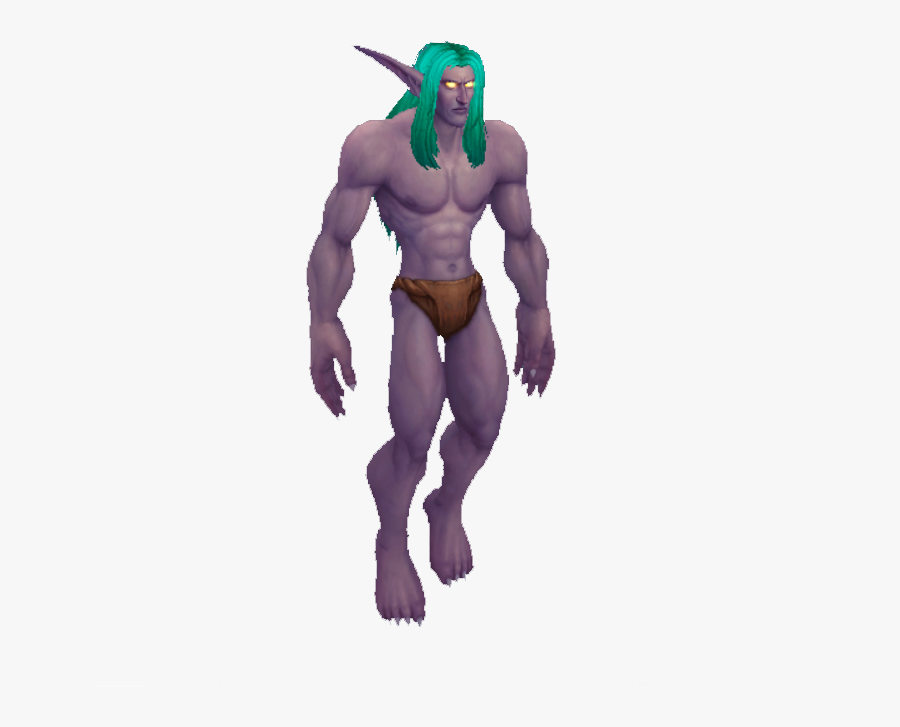 Transparent Night Elf Png - Night Elf Warcraft Male, Transparent Clipart