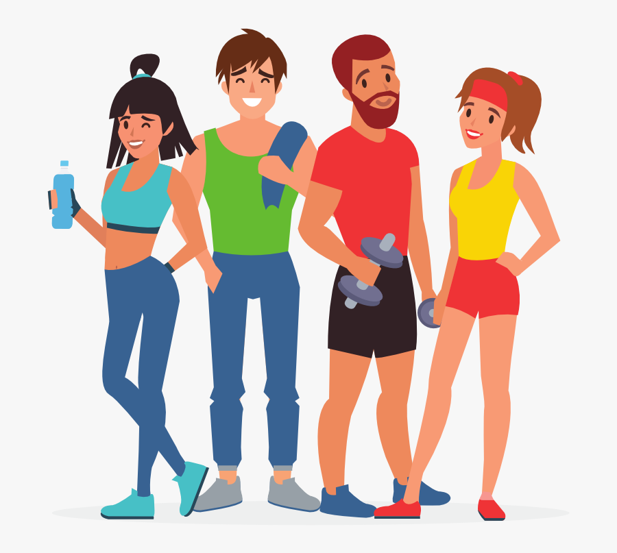 Vallejo Personal Training - Gym Friends Vector, Transparent Clipart