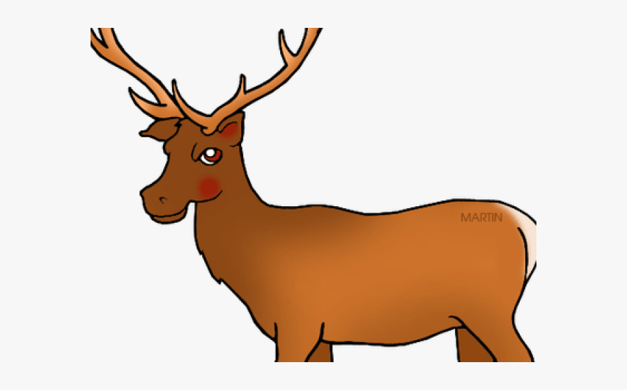 Elk Clipart Mountain Outline - Utah State Animal Elk, Transparent Clipart