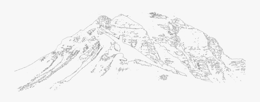 Clipart Mountains Line Drawing - Map, Transparent Clipart