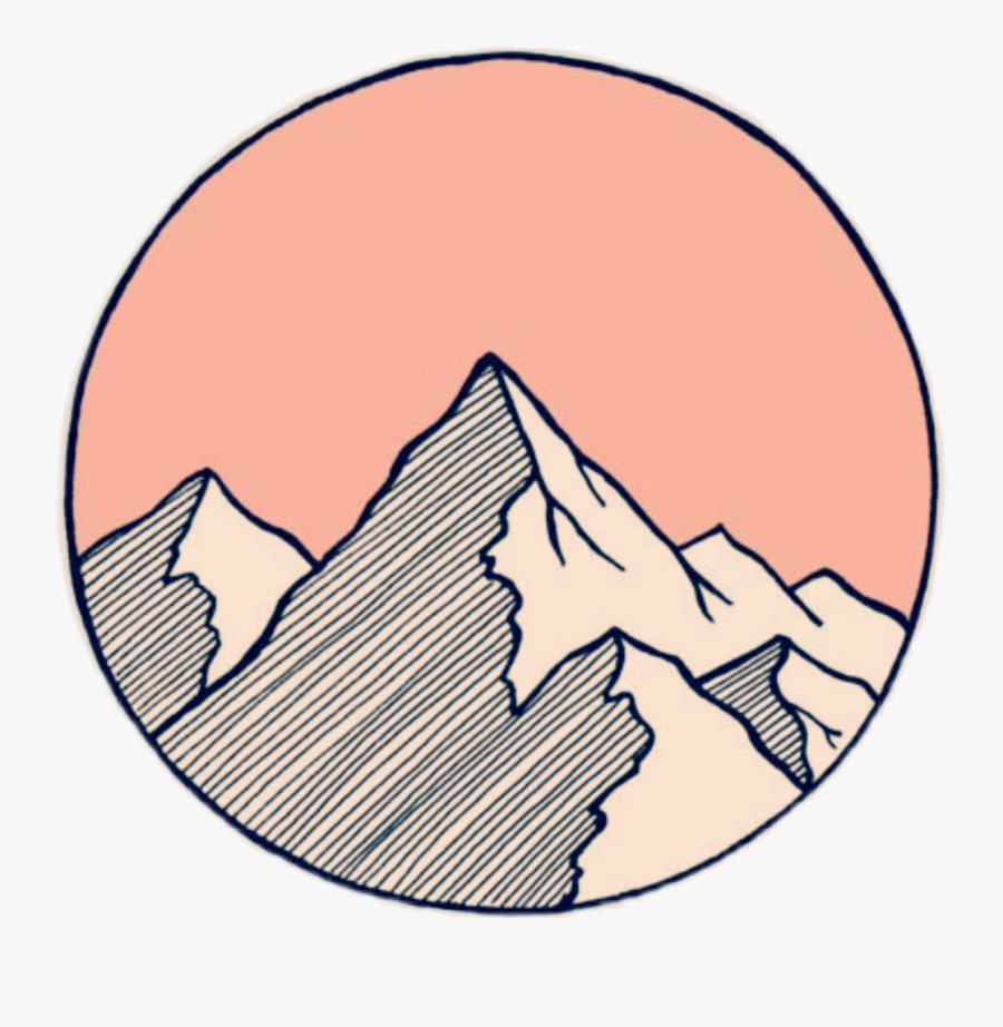 tumblr tattooday mountain outline sky aesthetic mountain