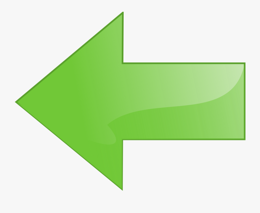 Navigation Left Arrow - Left Arrow Green Small, Transparent Clipart