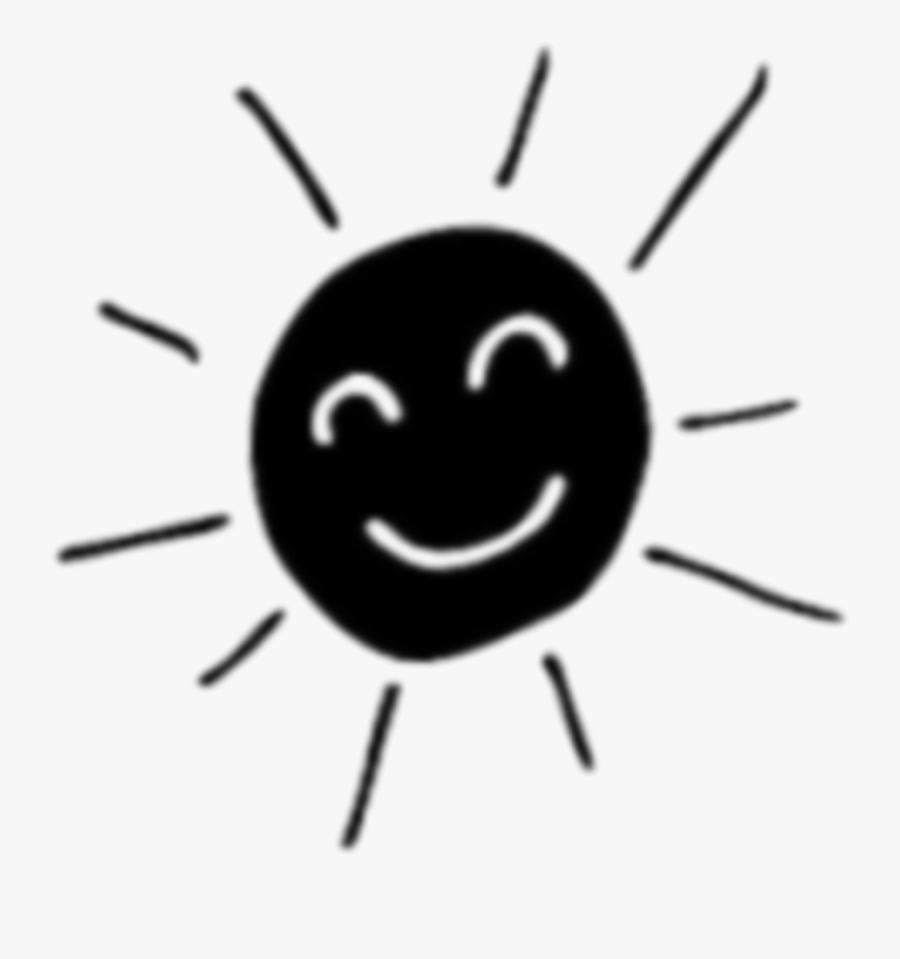 #black #sun #clipart - Smiley, Transparent Clipart