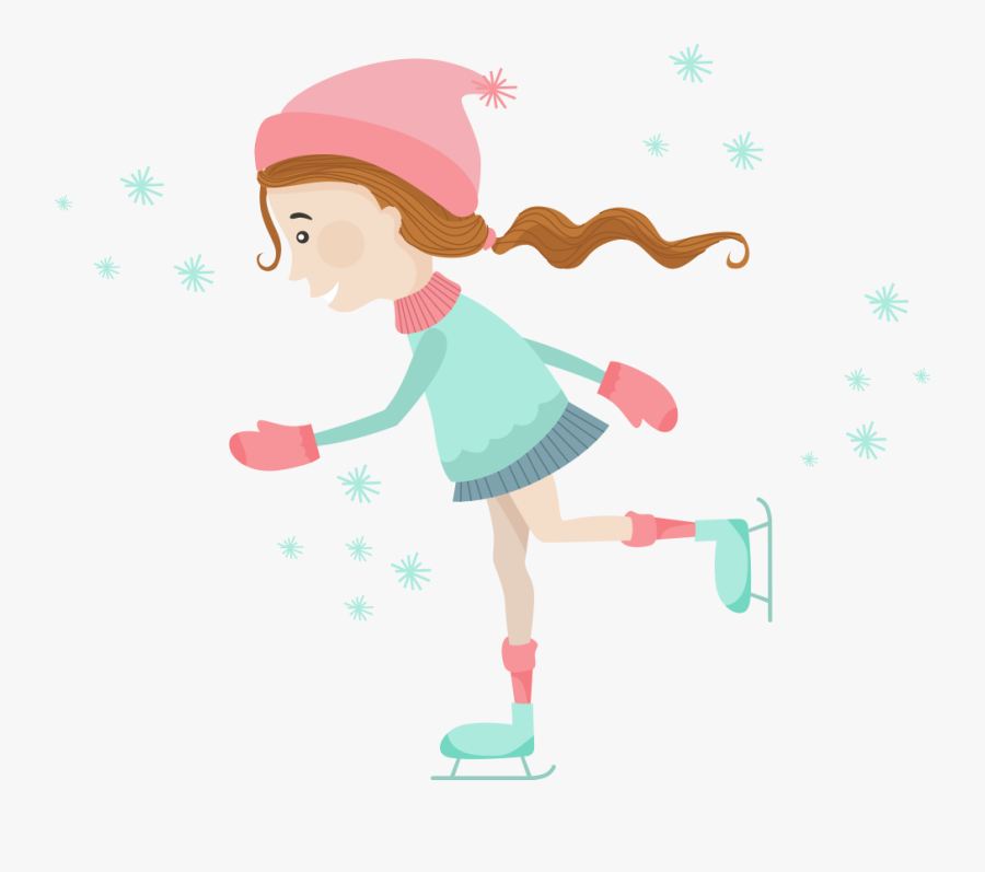 Ice Skating Figure Skating Ice Skate Roller Skates - Illustration, Transparent Clipart