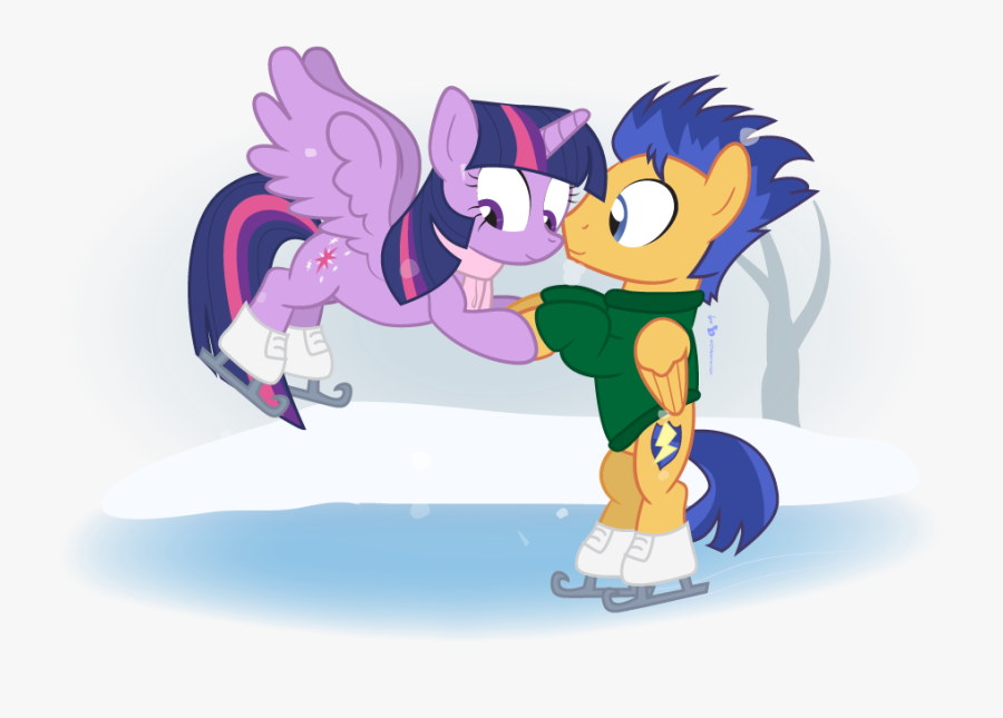 Princess Clipart Ice Skating - Flash Sentry Twilight Sparkle Dm29, Transparent Clipart