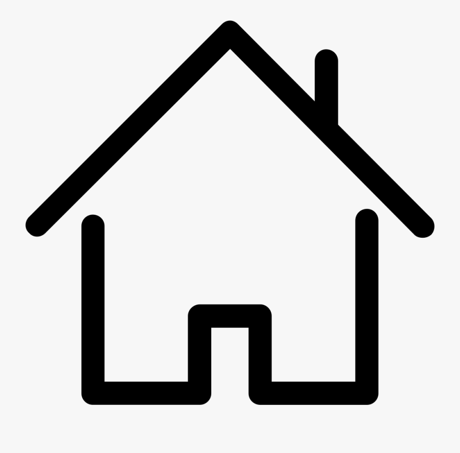 Svg Icon Free Download - House Outline Png, Transparent Clipart