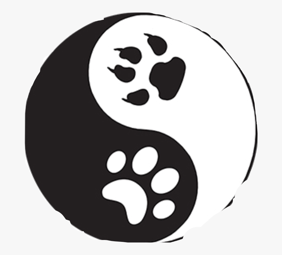 Wolf Yin And Yang - Stickers Yin Yang, Transparent Clipart