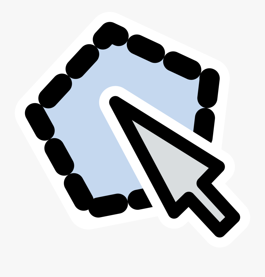 Primary Edit Polygon Clip Arts - Transparent Mouse Click Icon, Transparent Clipart