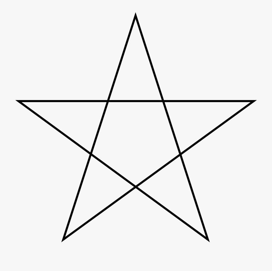 Star Polygon 5-2 - Pentagram Math, Transparent Clipart