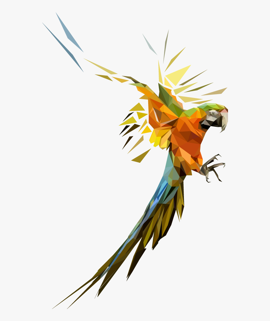 Collection Of Free Birds - Low Poly Bird Png, Transparent Clipart