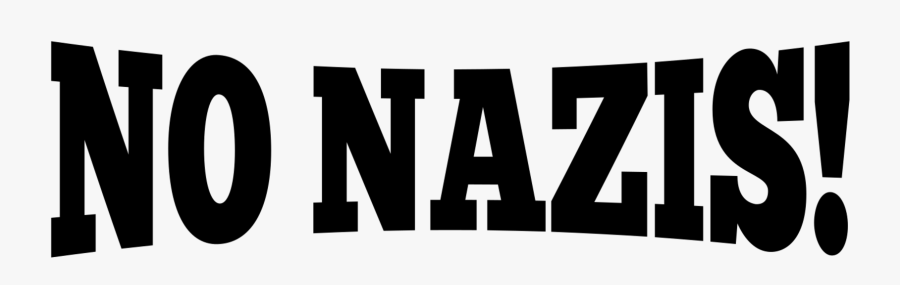 Graphic Design,monochrome Photography,text - No Nazis Logo, Transparent Clipart