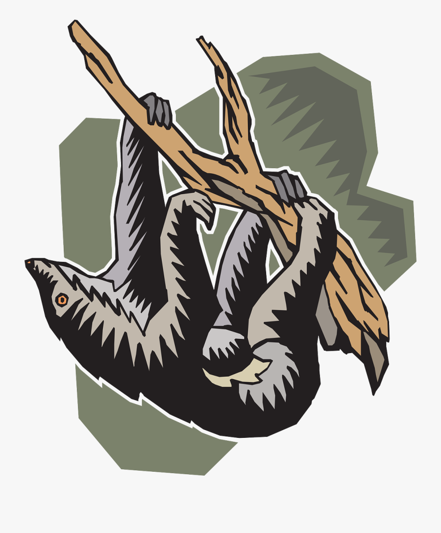 Hanging Clipart Sloths, Transparent Clipart