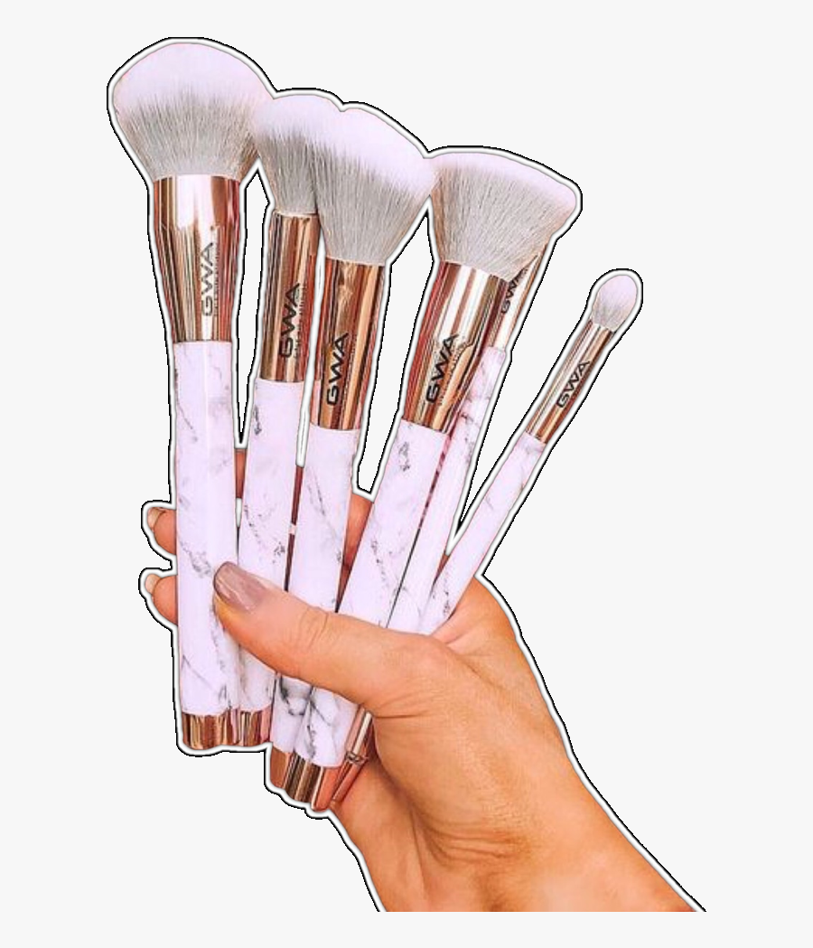 #hand #makeupbrushes #makeup #brushes #overlay #overlayedit, Transparent Clipart