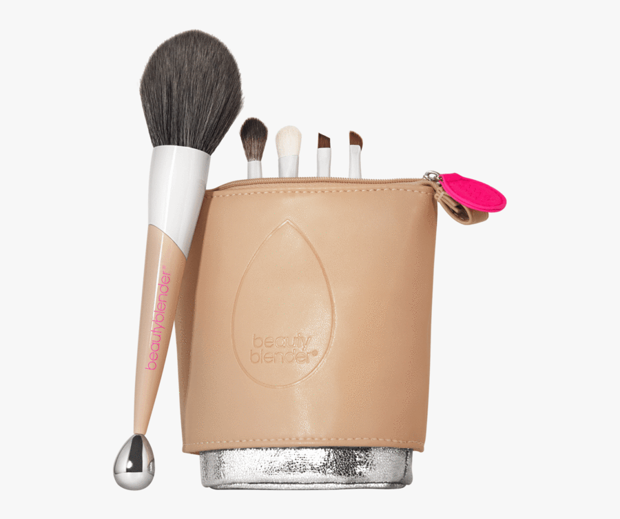 The Entourage 5-piece Beautyblender Brush Set Plus - Makeup Brushes, Transparent Clipart