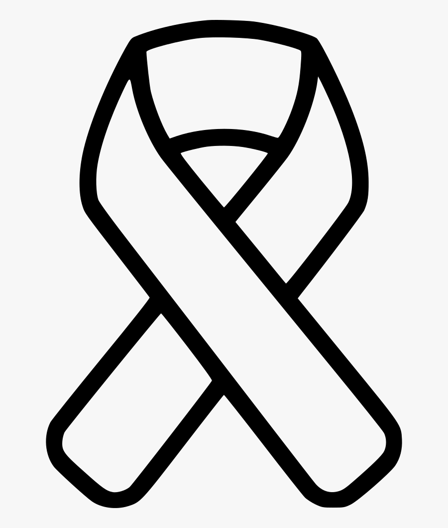 Transparent Black Cancer Ribbon Png - Black And White Colon Cancer Ribbon, Transparent Clipart