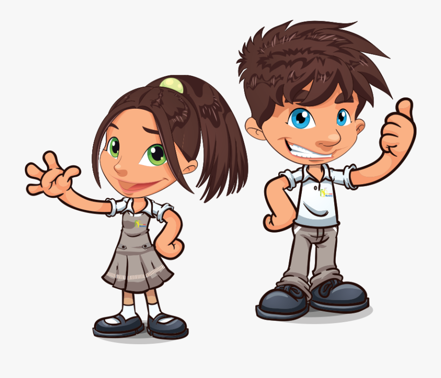 Transparent Extracurricular Activities Clipart - Students In Uniform Cartoon, Transparent Clipart