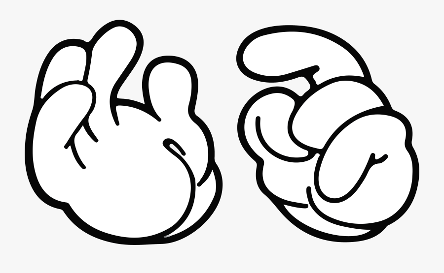 Transparent Mickey Mouse Hand Clipart - Mickeymouse Png Hand, Transparent Clipart