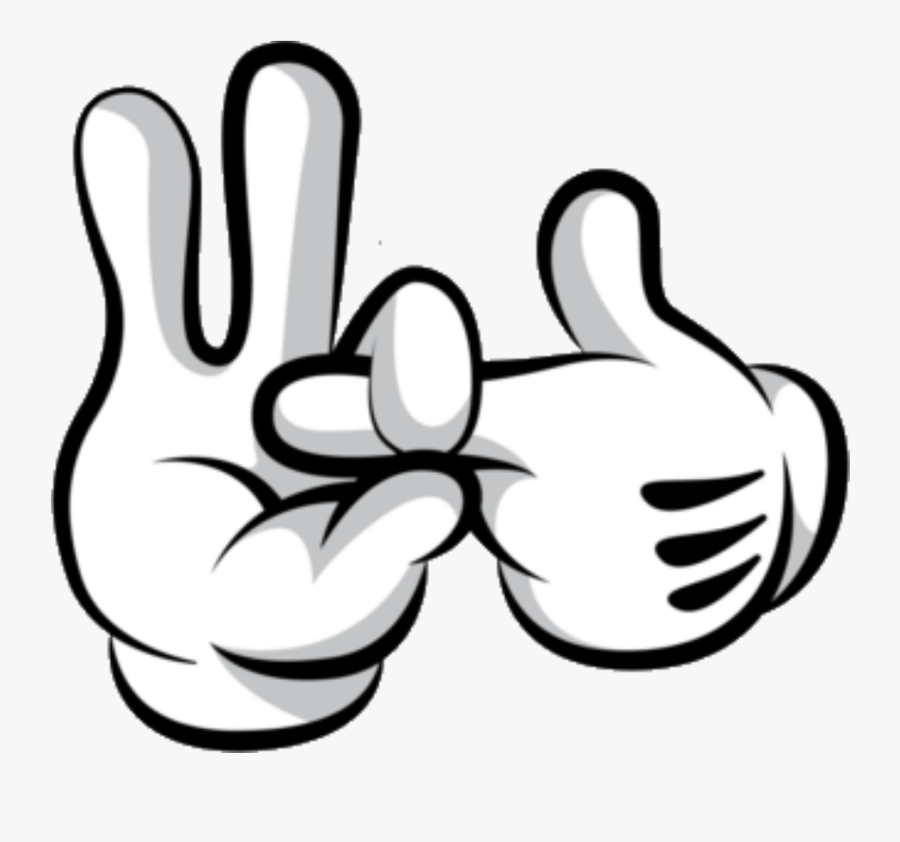Middle Finger Cartoon Png Outline Mickey Mouse Middle Finger Png | The ...