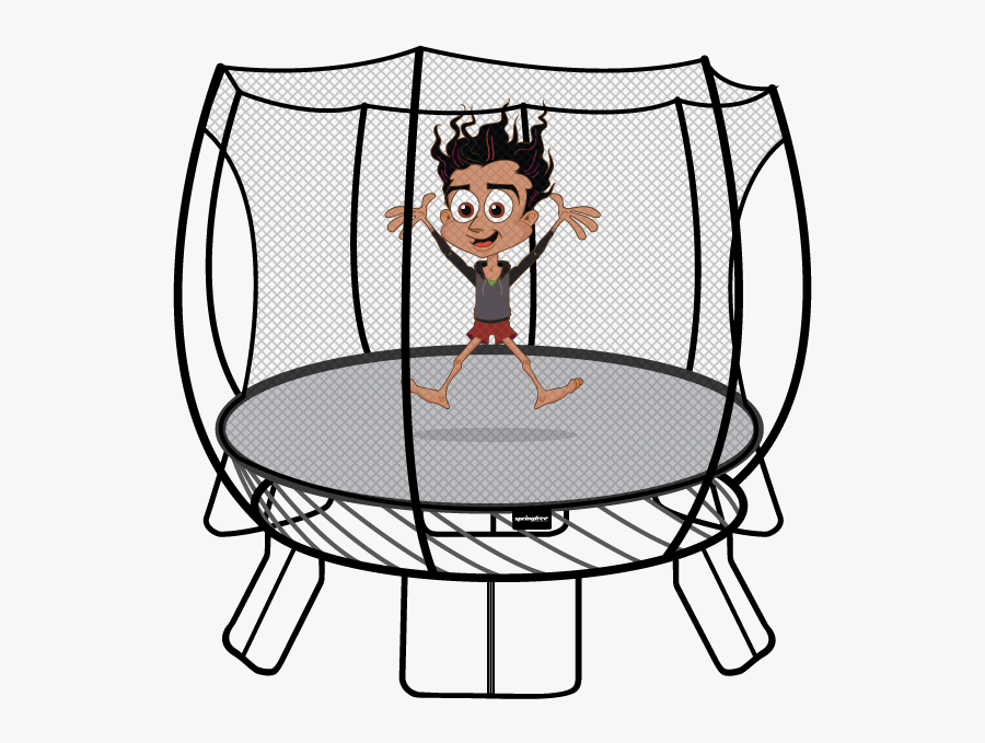 Trampoline Jumping Clipart Png, Transparent Clipart