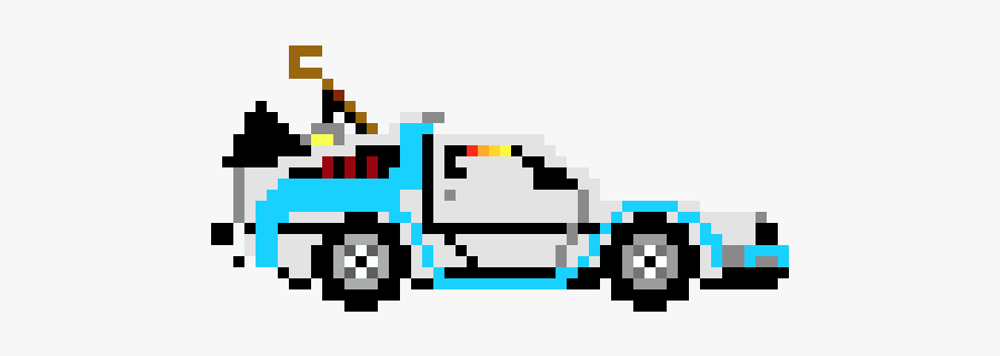 Back To The Future Pixel Art, Transparent Clipart