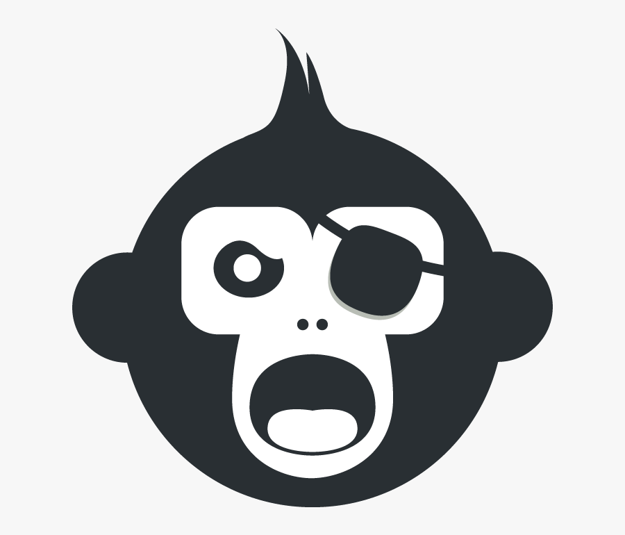 Monkey Knife Fight Logo, Transparent Clipart
