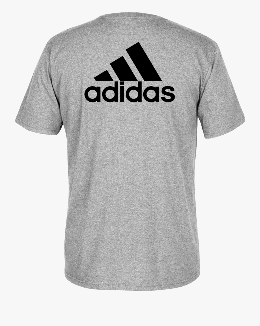 Adidas Logo Back Tee - Adidas Back Logo T Shirt, Transparent Clipart