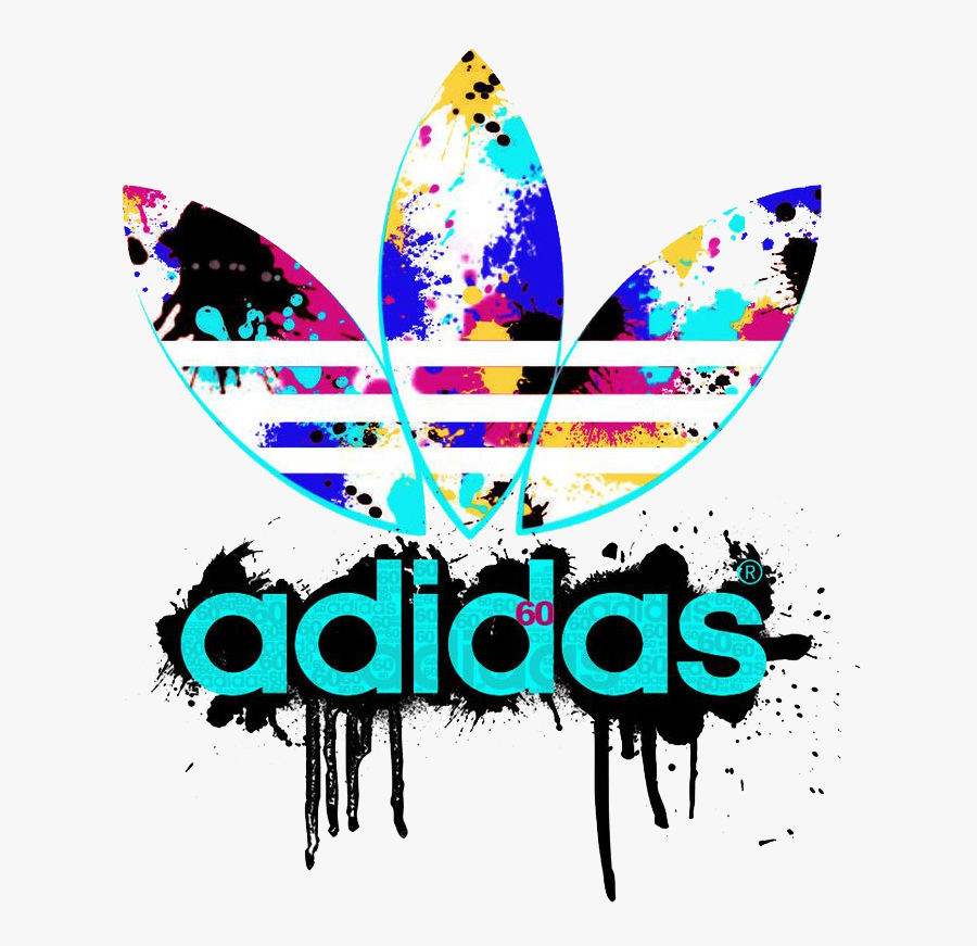 Text,graphic Art,butterfly - Adidas Logo Png, Transparent Clipart