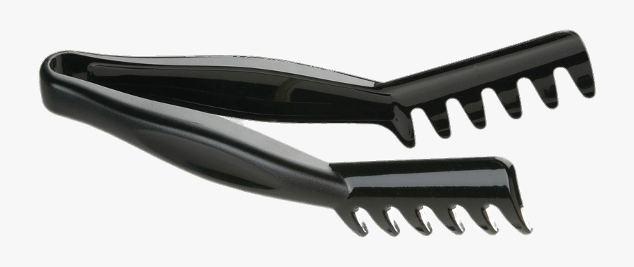 Black Plastic Tongs - Tongs, Transparent Clipart
