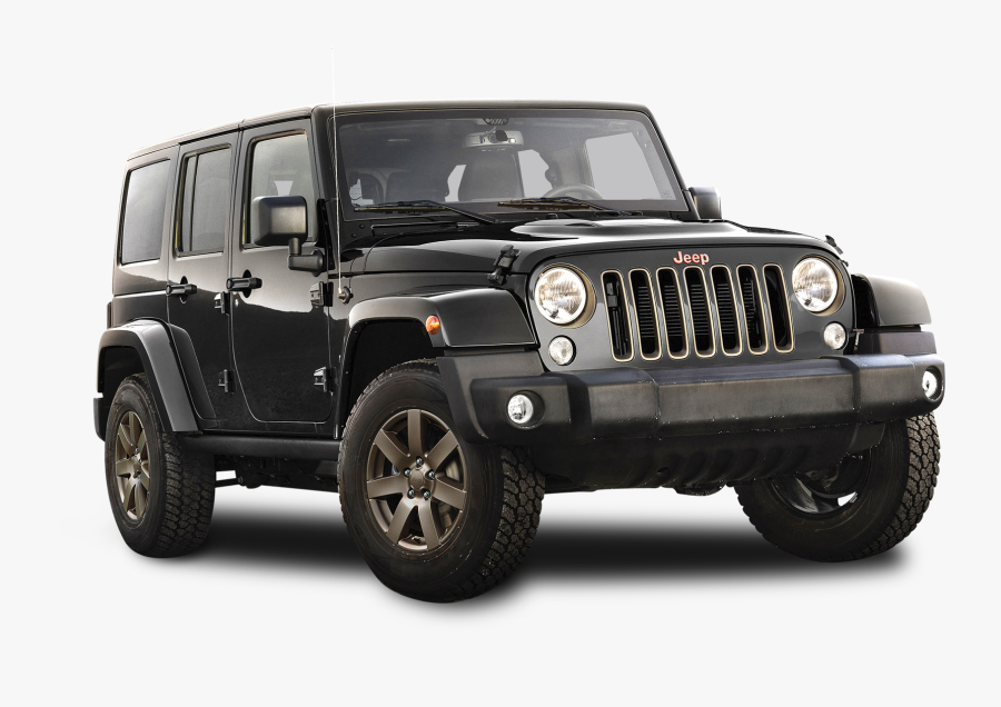 Jeep Wrangler Unlimited 75th Anniversary Black, Transparent Clipart
