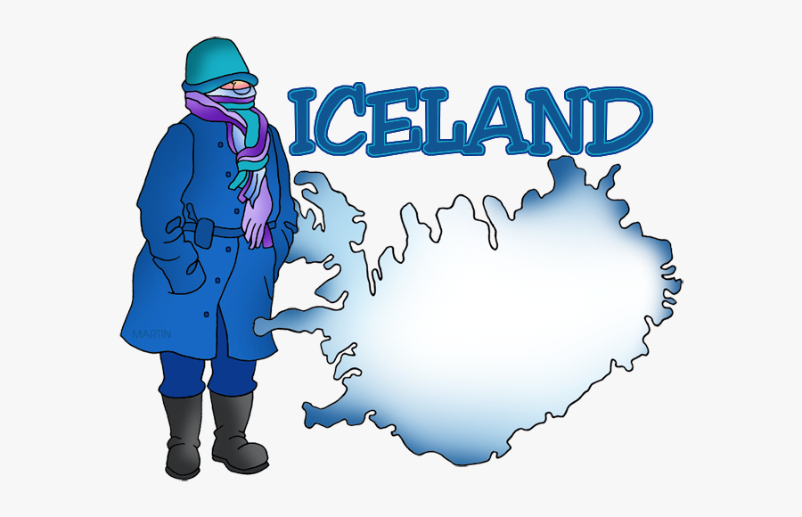 Europe Clip Art By Phillip Martin, Iceland Map Titled - Martin Name In Europe, Transparent Clipart