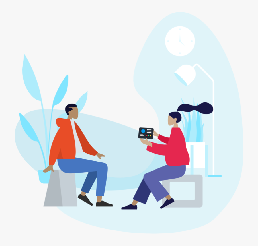 One To One Illustration With Ipad Tablet, Transparent Clipart