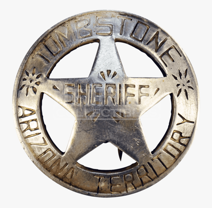 Sherrif Badge Png - Tombstone Sheriff Badge, Transparent Clipart