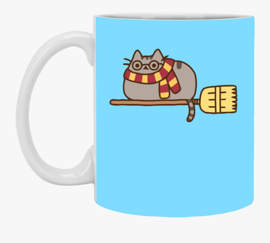 Clipart Cup 32 Oz - Animated Pusheen Harry Potter, Transparent Clipart