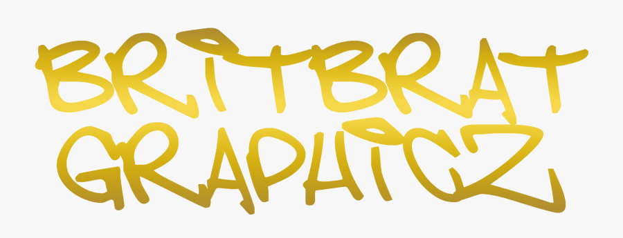 Britbrat Graphicz - Calligraphy, Transparent Clipart