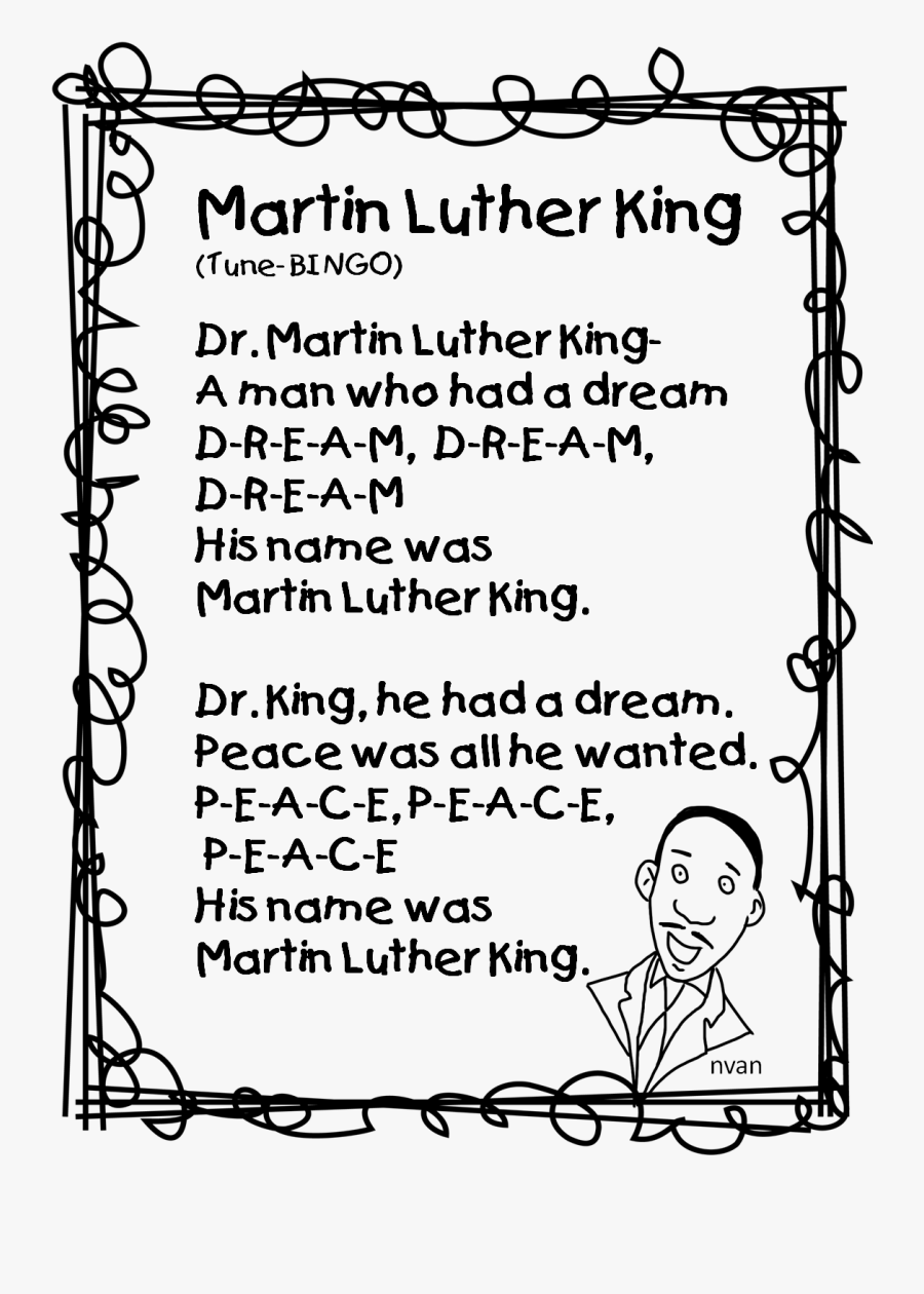 Mlk Clipart Name - Like Sunshine I Like Snow Poem, Transparent Clipart