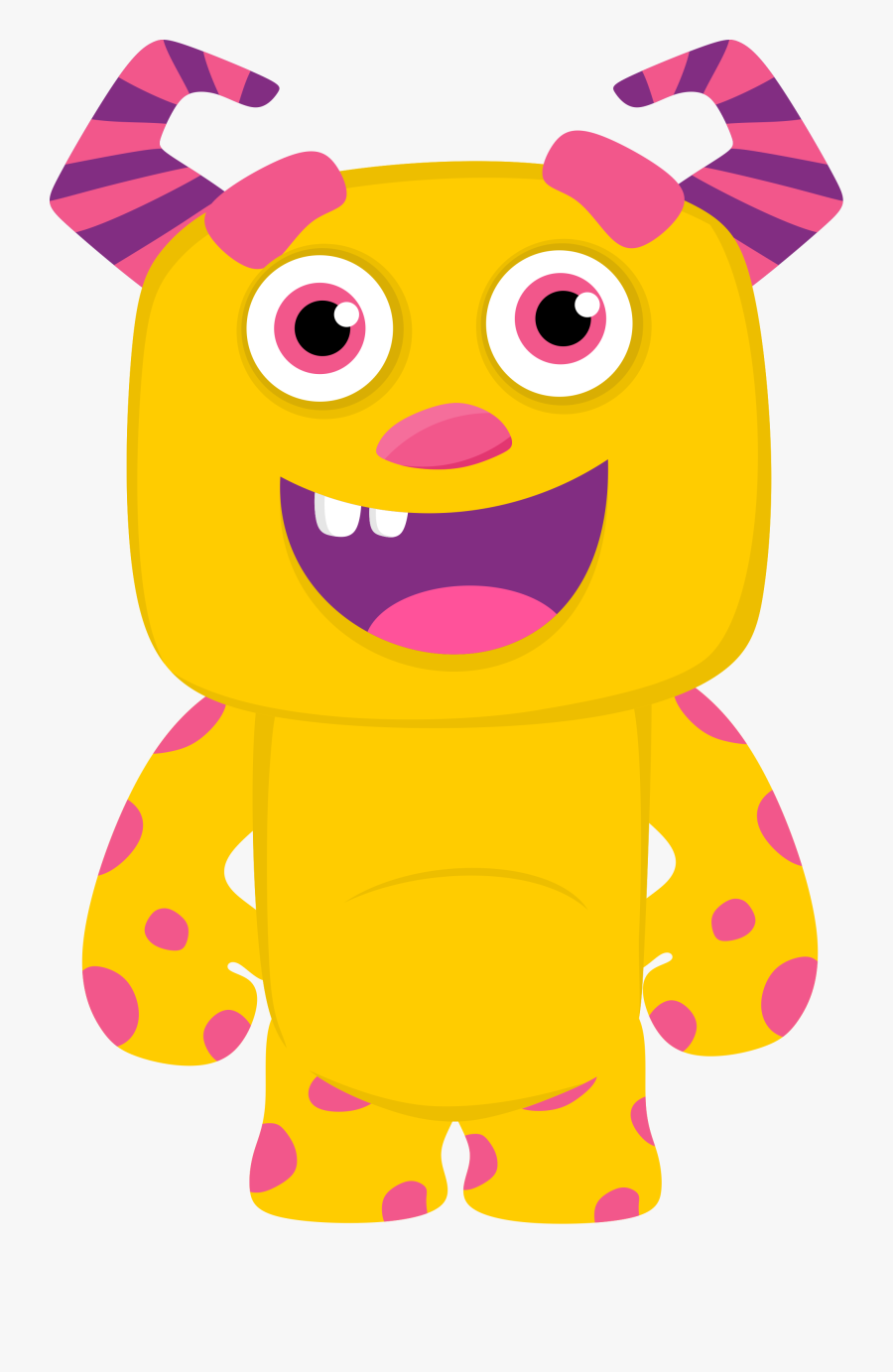 Cartoon Monster With Transparent Background, Transparent Clipart