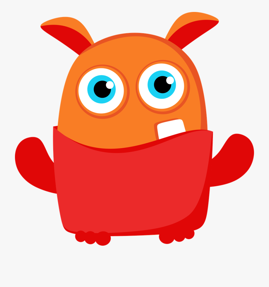 Red Monster Clip Art, Transparent Clipart