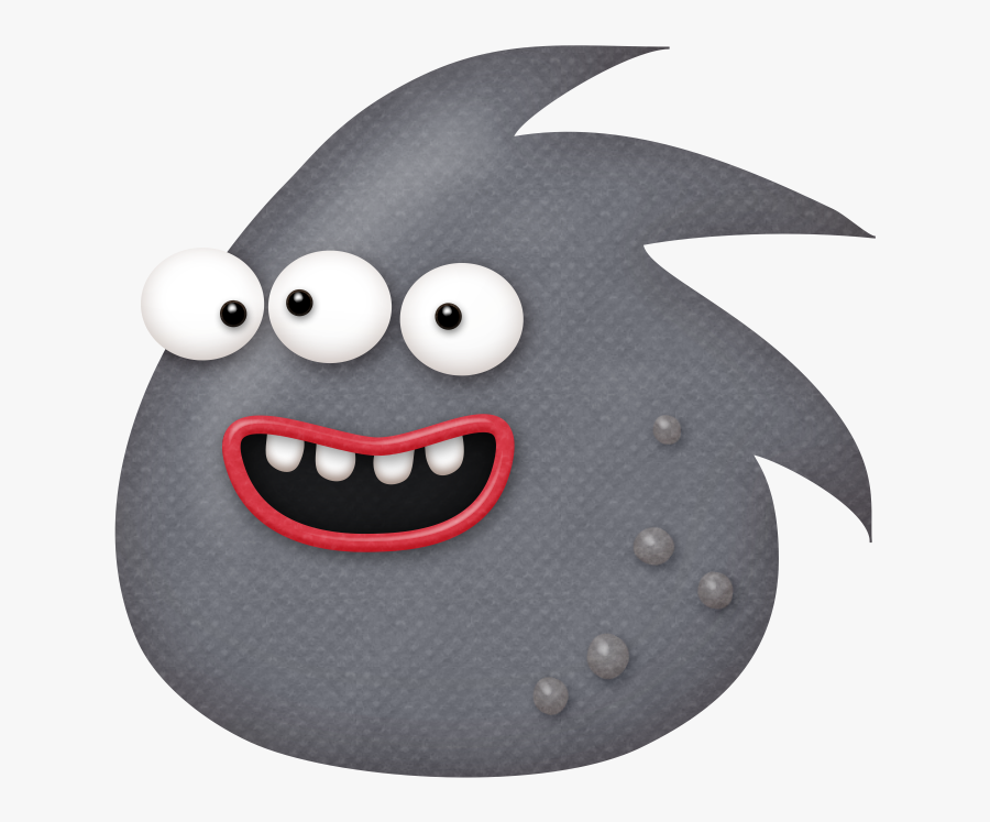 Transparent Monster Mouth Png - Grey Monster Clip Art, Transparent Clipart