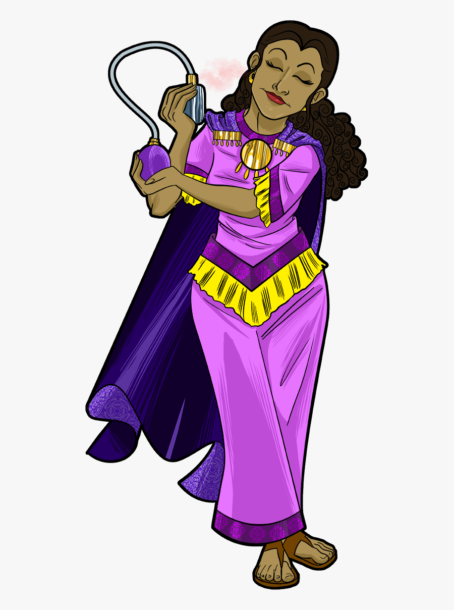 Esther Prepares To Meet The King Of Persia - Queen Esther Bible Clipart, Transparent Clipart