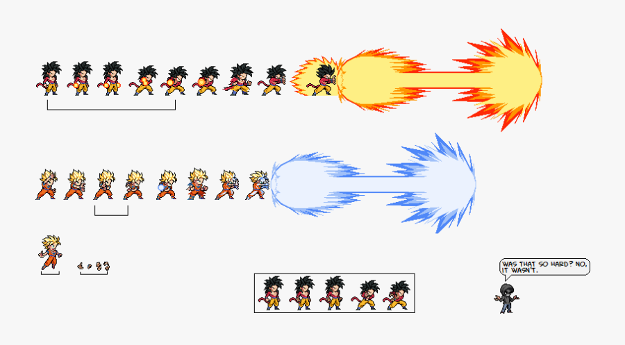 Dragon Ball Clipart Sprite - Sprites Sheets Dragon Ball, Transparent Clipart