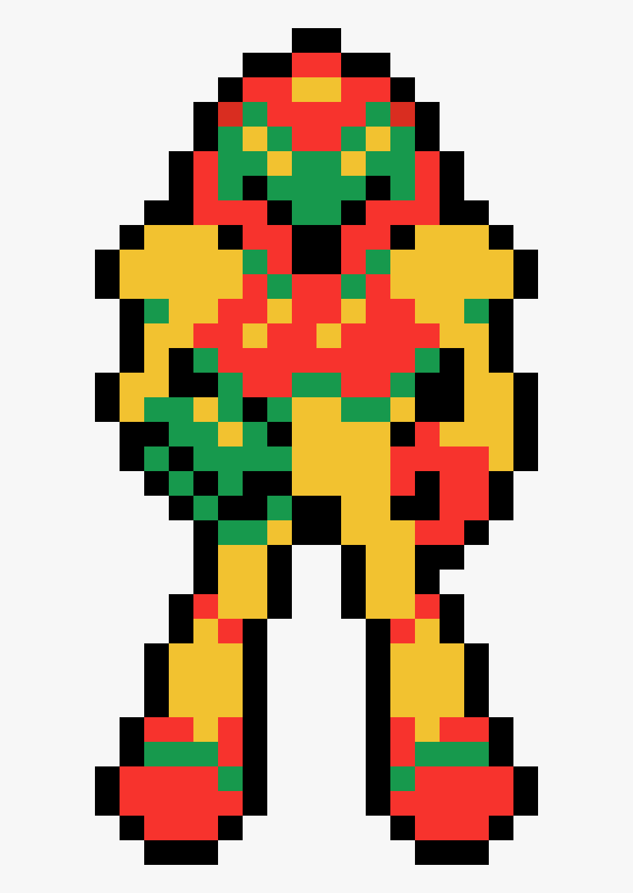 Metroid 8 Bit Sprite Clipart , Png Download - 8 Bit Samus Pixel Art, Transparent Clipart